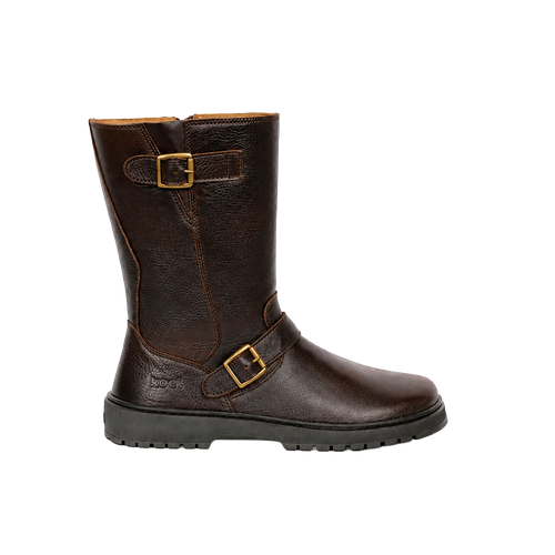 Koel Gyn Leather Brown leren barefoot laars
