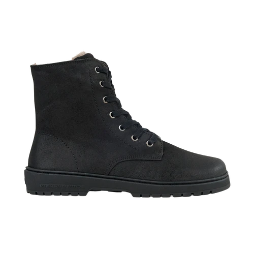 Koel Galyon Wool Black barefoot winterlaars dames