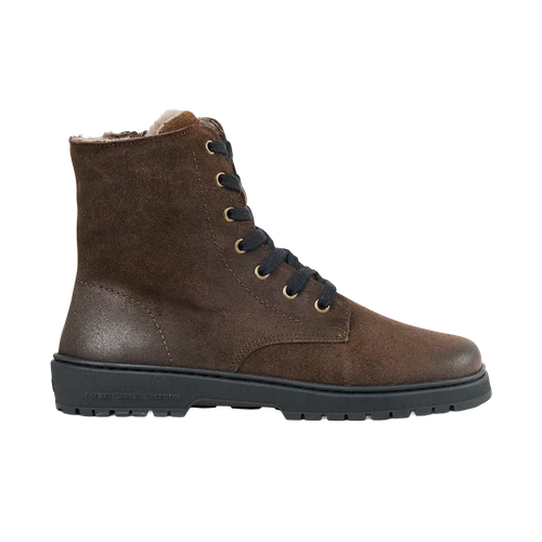 Koel Galyon Wool Chocolate barefoot winterlaars dames