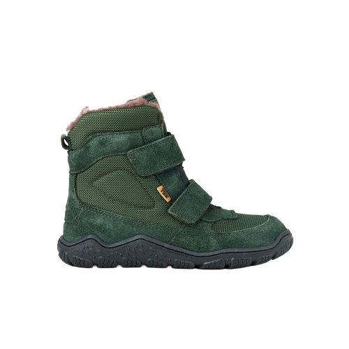 Koel Ryn Wool Tex Olive barefoot winterboot dames