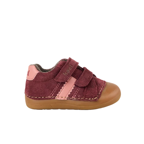 Koel Austin Suede Bordo barefoot babyschoen