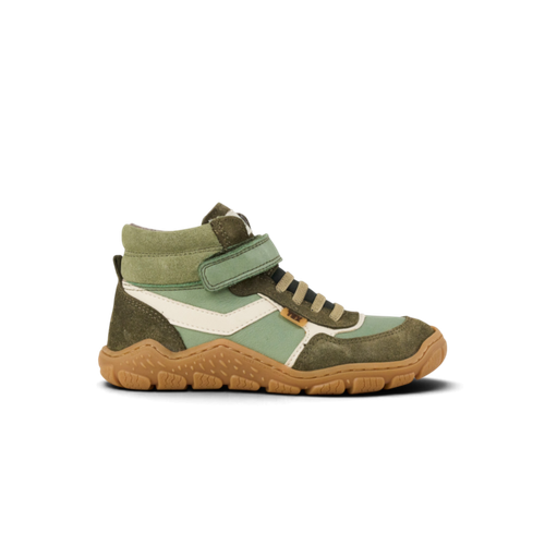 Koel Rami Wool Tex Olive barefoot winterschoen kind