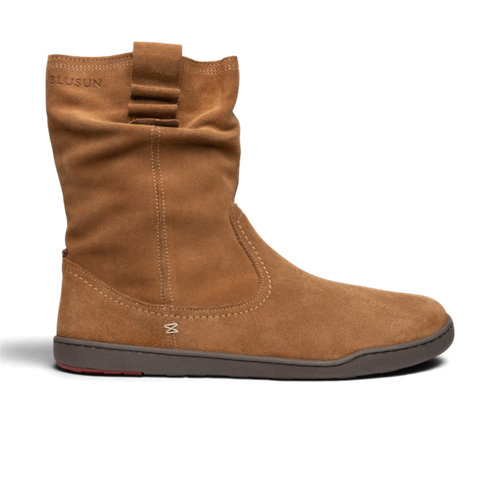 Blusun BLSN-400W Leather Women Camel barefoot winterlaars dames