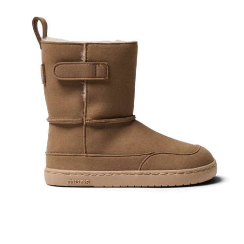 Muris Siberia Mini Bark Brown vegan barefoot winterschoen peuter