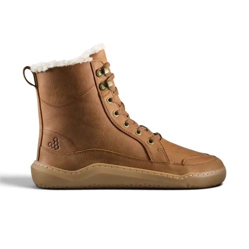 Vivobarefoot Gobi Boot II Warmlined Ladies Bark barefoot winterschoen dames