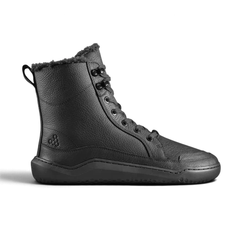 Vivobarefoot Gobi Boot II Warmlined Ladies Obsidian barefoot winterschoen dames