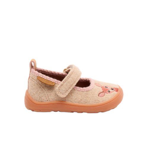 Bisgaard Ballet Beige barefoot babyschoen