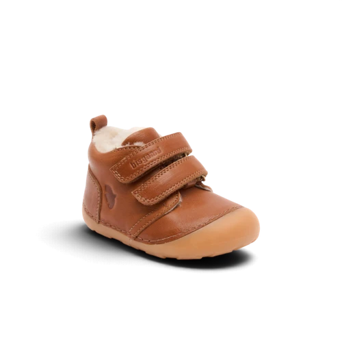 Bisgaard Carter Lamb Cognac barefoot babyschoen