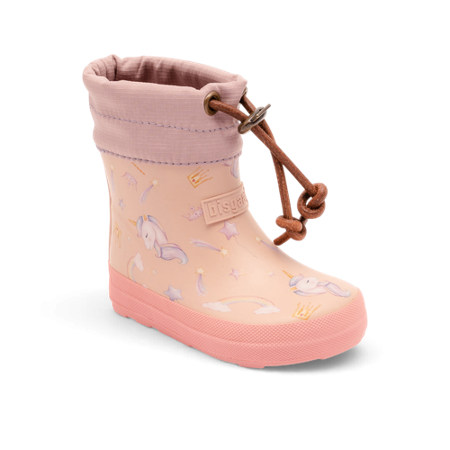 Bisgaard Thermo Rubber Unicorn gevoerde barefoot regenlaars kind