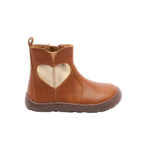Bisgaard Runa Cognac leren barefoot laarsje kind