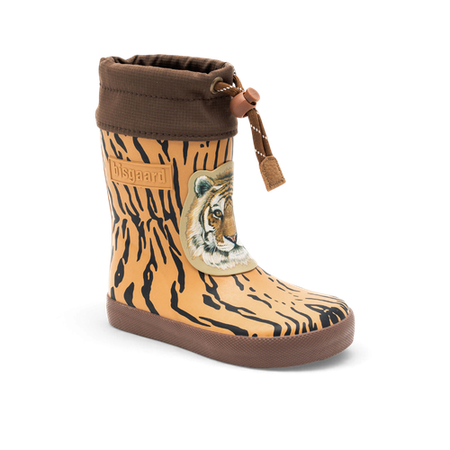 Bisgaard Thermo High Rubber Tiger gevoerde barefoot regenlaars kind