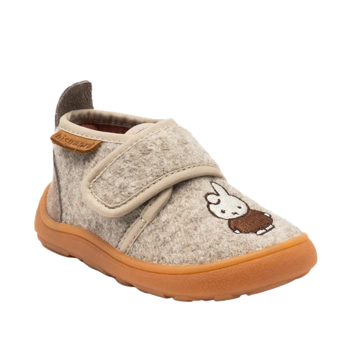 Bisgaard Basic Sand barefoot babyschoen
