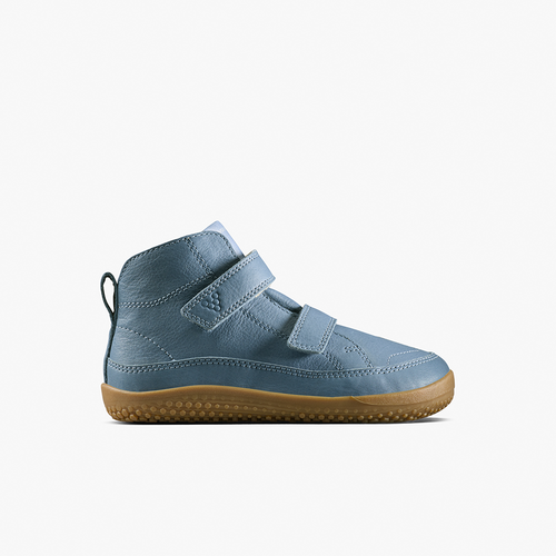 Vivobarefoot Gobi Boot Kids Indigo leren barefoot winterschoen kind