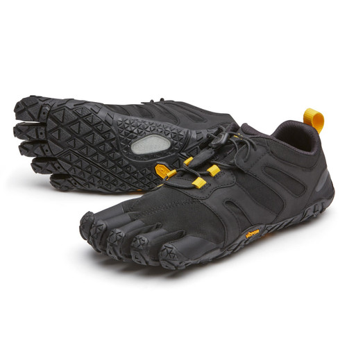 Vibram FiveFingers V-Trail 2.0 dames Black Yellow barefoot trailschoen