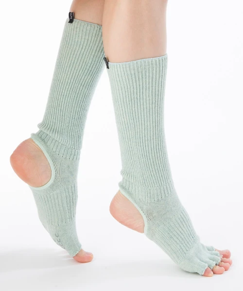 Nodoka Yoga Gardenia, bio-katoen met open hiel en tenen, antislip
