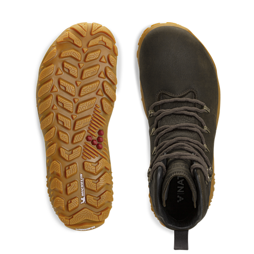 Vivobarefoot Tracker Forest Esc Men Leather Bracken barefoot bergschoen detail 2