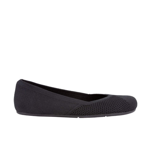 Xero Shoes Phoenix Knit Black barefoot ballerina