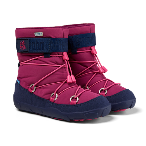 Affenzahn Snow Boot Vegan Snowy Flamingo barefoot snowboot kind