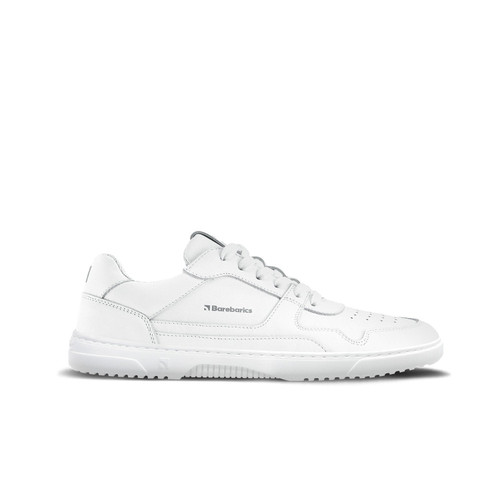 Barebarics Zing Leather All White leren barefoot sneaker