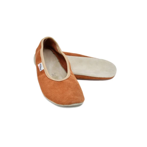 Oma King Gymnastic Slippers Terracotta barefoot kinderschoen
