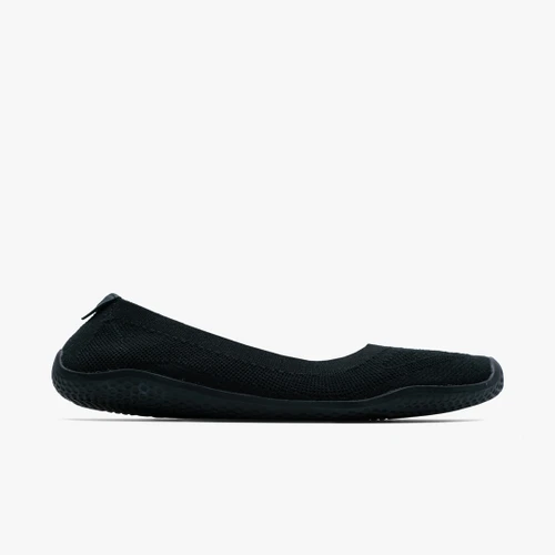 Vivobarefoot Primus Asana Yin Ballerina Knit Ladies Obsidian barefoot ballerina