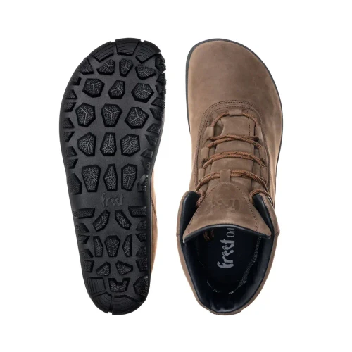 Freet Impala Brown barefoot bergschoen detail 2