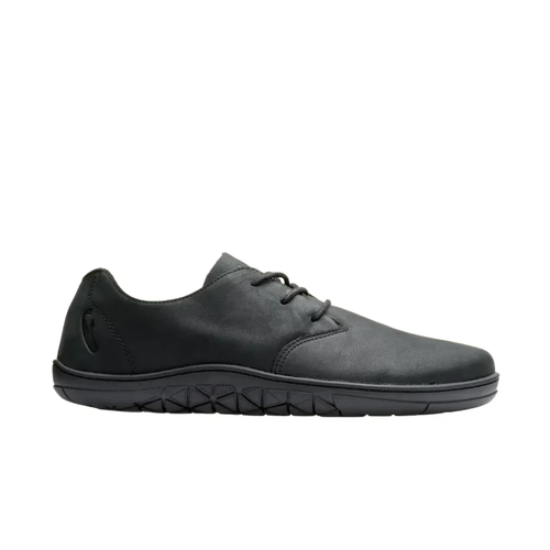 Freet York 2 zwarte leren barefoot veterschoen