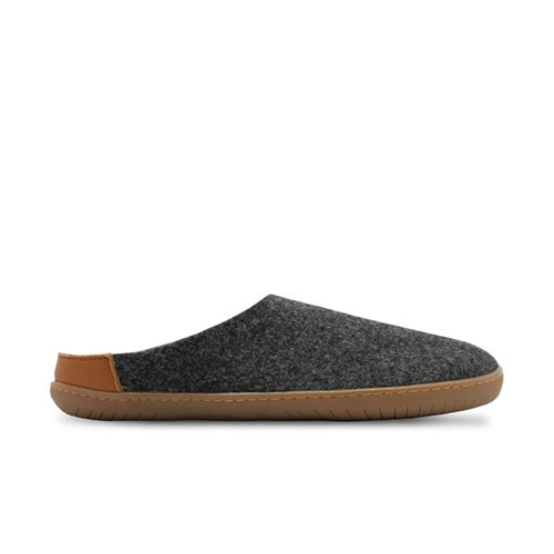 Aylla Wasi Grey Natural wollen barefoot slof heren