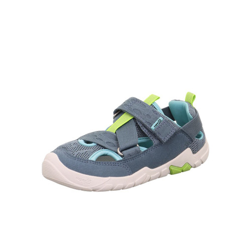 Superfit Trace Blue/Light Green barefoot sandaal kind detail 1