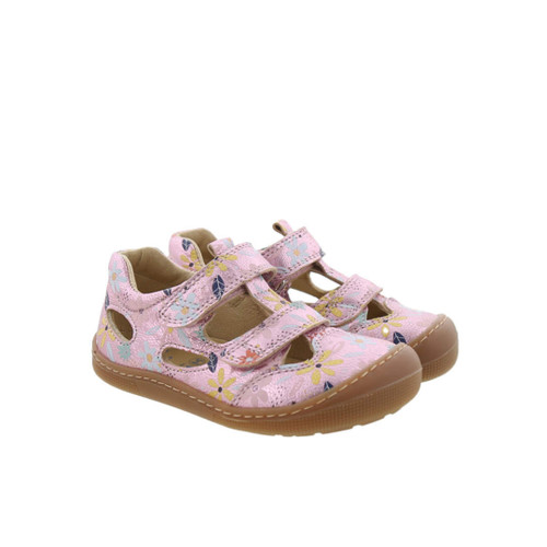 Koel Deen Print Pink barefoot sandaal kind