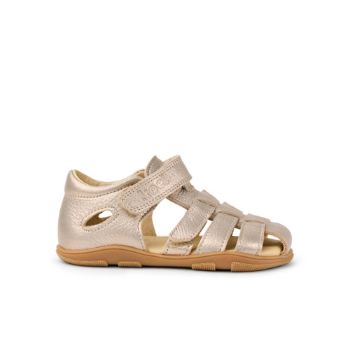 Koel Ola Metallic Champagne barefoot sandaal kind