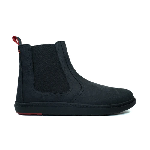 Blusun BLSN-060M Leather Men Anthracite barefoot winter chelsea boot heren