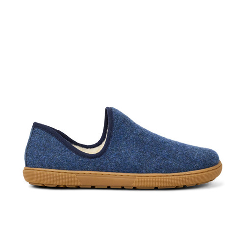 Koel Fayra Blue merinowollen barefoot slof
