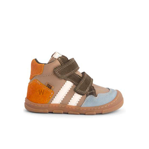 Koel Kali Wide Suede Taupe brede barefoot kinderschoen
