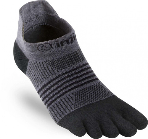 Run Midweight No-Show Coolmax Black/Gray