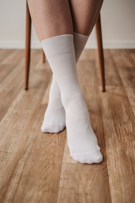 Barefoot Socks Crew White