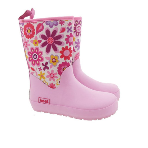 Wellie Neopren Flowers Fuchsia