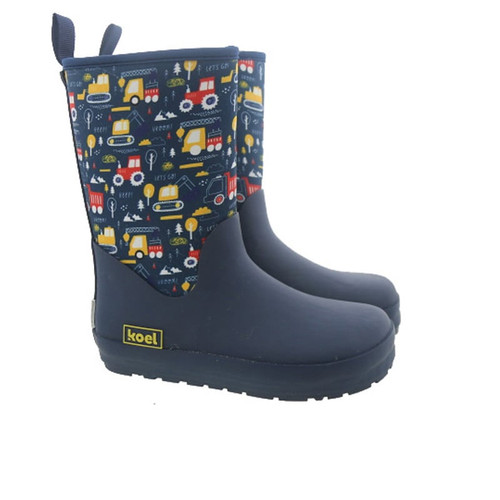 Wellie Neopren Tractor Blue