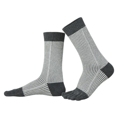 TG Calf-Length Glitter Stripe Darkgrey/Lightgrey