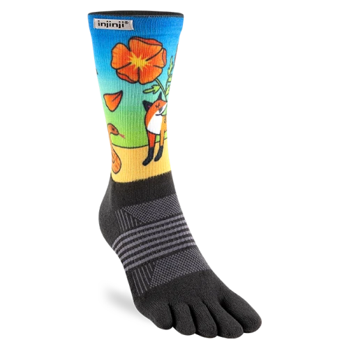 Womens Trail Midweight Crew Coolmax Artist  Designed  Fox