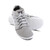 Beat Zilvergrijs met Witte Zool