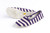 One Quarter Slipon Canvas Women Stripes White/Purple