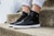 Zing High Top Leather Black & White
