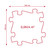 Orthopedic Mat - Twister Firm, Turquoise