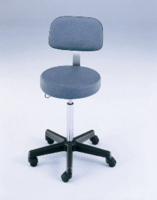 Blickman 1210 5 Leg Pneumatic Exam Stool Black Composite Base