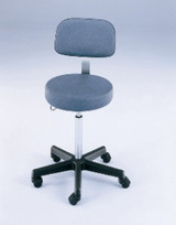 5 Leg Pneumatic Exam Stool with Black Composite Base