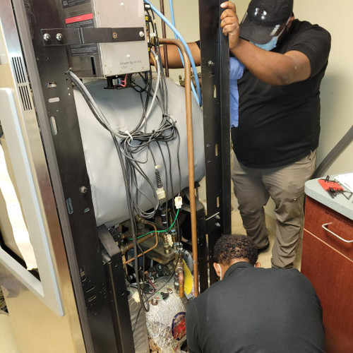 Installation of a pre-vac sterilizer