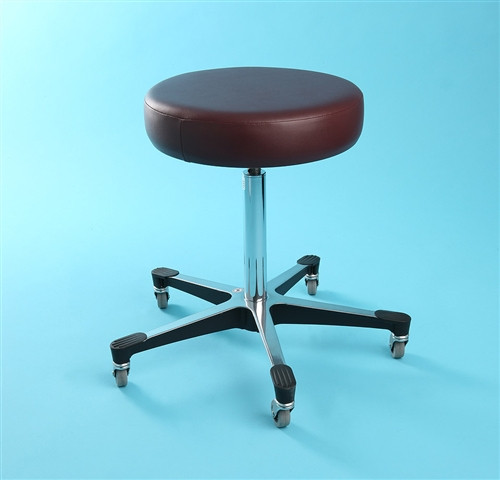 Blickman 1210 5 Leg  Pneumatic Exam Stool Black Composite Base