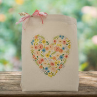 Create Your Own Floral Heart Gift Tote (up to 14 items)