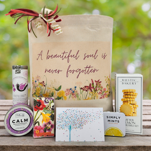 A Beautiful Soul is Never Forgotten Sympathy Gift Basket